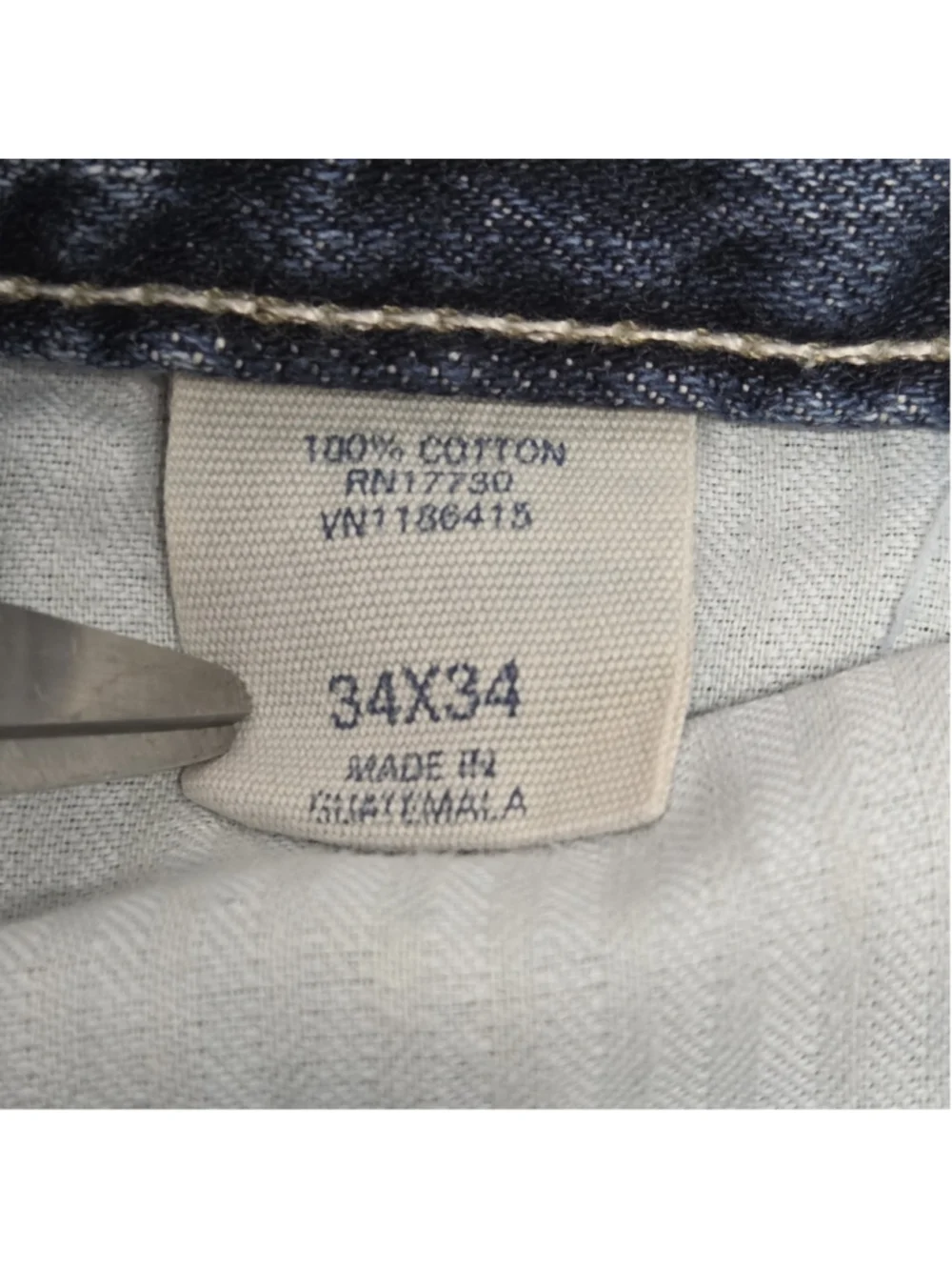 Vintage Converse One Star Men’s Jeans 34x34 Distressed Straight Leg